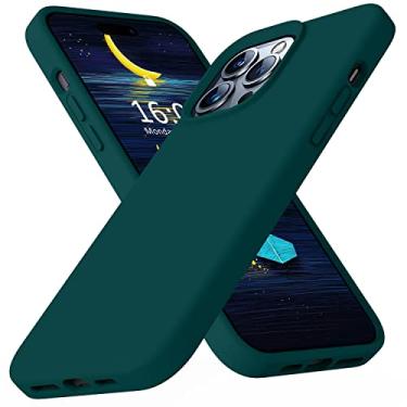 Imagem de Ktele Capa compatível com iPhone 14 Pro Max, capa de silicone líquido de grau AB, [quatro cantos 50 minúsculos airbags à prova de choque] [forro de microfibra macia antiarranhões] Capa de proteção