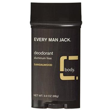 Imagem de Every Man Jack Desodorante de 88 ml de sândalo sem alumínio (88 ml) (pacote com 2)