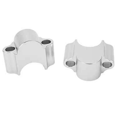 Imagem de Braçadeira de Elevação de Guidão de Motocicleta, Braçadeira de Elevação de Guidão 28 Mm 30 Mm para Motocicleta (Prata)