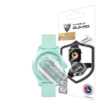 Imagem de IPG Protetor de tela de hidrogel para relógio analógico TR90 Quartz TR90 para crianças Lacoste 12.12 (2 unidades) Película transparente HD invisível antiarranhões - suave/autorreparação/sem bolhas