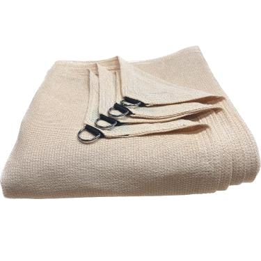 Imagem de Sombrite 90% 5x6 Tela de Sombreamento Shade Toldo Sombra Cobertura para Carro Garagem Piscina Jardim Proteção UV Sol (Areia)