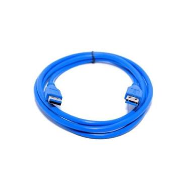 Imagem de Cabo Usb 3.0 Macho x Macho Azul Od 5.5mm - VINIK, 2m