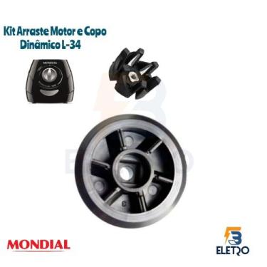 Imagem de Arraste do Motor e Arraste do Copo para Liquidificador Mondial Dinâmic
