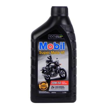 Imagem de Óleo Motor Mobil Super Moto 4T 20W 50 API SL JASO MA2
