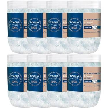 Imagem de 8UN Gel D'agua Fixador Para Uso Diário 750G D'agua Natural - D'Água Na