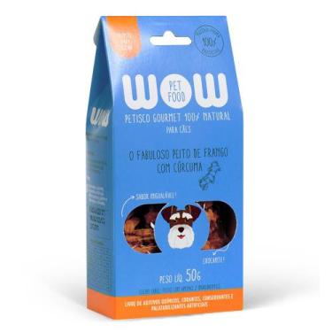 Imagem de Petisco para Cães Fabuloso peito de frango com curcuma 50g - WoW