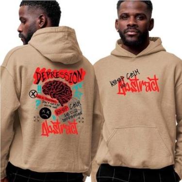 Imagem de Blusa Moletom Com Capuz‎ Keep Calm Abstract Depression Street-Unissex