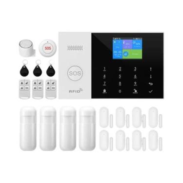 Imagem de Sistema De Alarme Sem Fio Para Casa Inteligente Tuya GSM WiFi Compatív