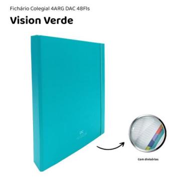 Imagem de Fichário Universitário Escolar Argolado C/ 10 Divisórias + 48 Fl - Dac