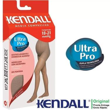 Imagem de Meia Calça Kendall Média Compressão P/ Gestante S/ Ponteira, P, Mel