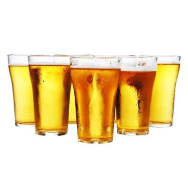 Imagem de Copo De Vidro Cerveja Chopp Boteco 6 Unidades - Nadir Figueiredo