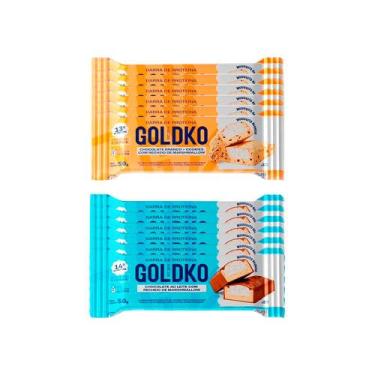 Imagem de Kit Barras de Proteína Chocolate Branco e Cookies e Chocolate ao Leite