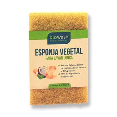 Imagem de Esponja Vegetal Para Lavar Louça Biodegradável - Biowash