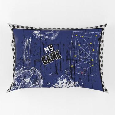 Imagem de Porta Travesseiro Fronha Avulsa Futebol Game 70cm x 50cm - Estampa Dig