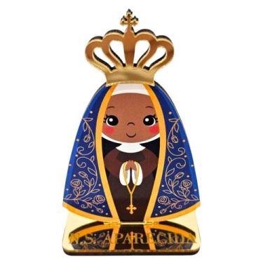 Imagem de Lembrancinha em MDF - Estatueta Nossa Senhora Aparecida com Base de Me