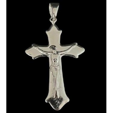 Imagem de Pingente Cruz com Cristo  Prata 925 - Realeza 925