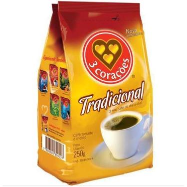 Imagem de Café Em Pó 3 Corações Tradicional 250G - 3 Coracoes, 250g