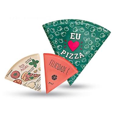 Imagem de Prato Formato Pizza Melamina Rígida Cozinha - Inter