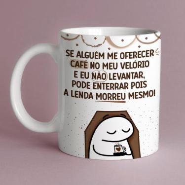Imagem de Caneca Porc Flork Se alguém me oferecer café no meu velório eu não lev