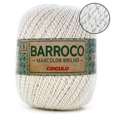 Imagem de Barbante Barroco MaxColor Brilho nº 6 200g - CÍRCULO, U, 8001 BRANCO