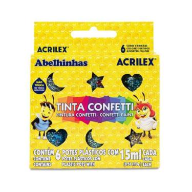 Imagem de Tinta Confetti Acrilex 6 Cores
