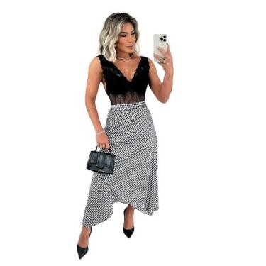 Imagem de Saia Envelope Onça - Animal Print Forro Interno Não fica Transparente/