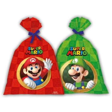 Imagem de Sacola Surpresa Guloseimas Festa Super Mario 8 Un Festcolor - Inspire 