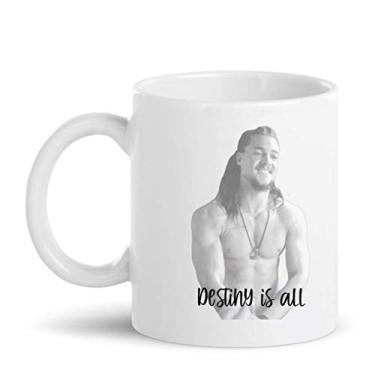 Imagem de BALOR Caneca de café Stellmark - Destiny Is All - sem camisa Uhtred - Presente para amigos, familiares ou colegas de trabalho (325 ml)