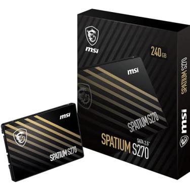 Imagem de SSD MSI Spatium S270-240GB, SATA lll, 2,5''