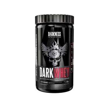 Imagem de Whey Protein Concentrado Darkness Dark Whey - Morango 900g, Morango, 9