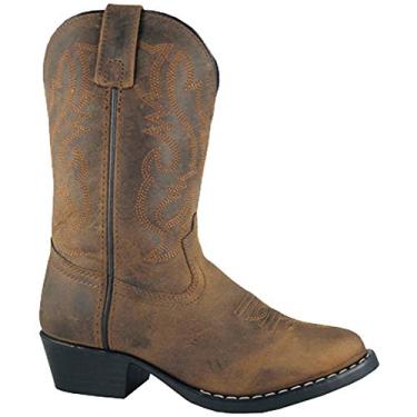 Imagem de Bota infantil infantil de couro Denver Western, Oil Distress Brown, 11.5 W US Little Kid