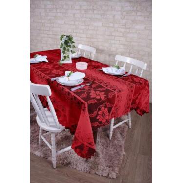 Imagem de Toalha de Mesa Renda Retangular Para 6 Cadeiras 2,00m x 1,40m - JCM, V