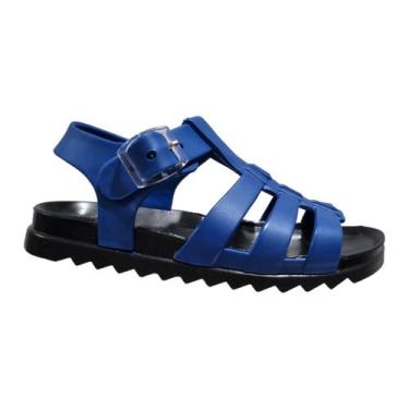 Imagem de Sandália Babuche Menino Inf. Criança Bebê Ind. De 1 a 2 Anos - VZT, Az