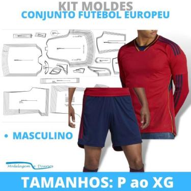 Imagem de Molde conjunto fut. masculino, modelagem&diversos, correios