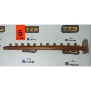 Imagem de Expositor Rt Arara Reto Cabideiro Parede - Rose - TR3, 6 unidades