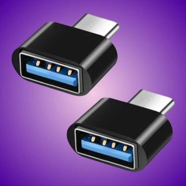 Imagem de Cabo Adaptador OTG USB 3.0 2.0 Para Tipo C Pendrive Mouse Teclado - Es