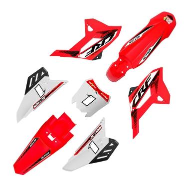 Imagem de Kit Plástico Biker 4ction C/ Adesivo Completo Honda Crf 230 2008 a 2021