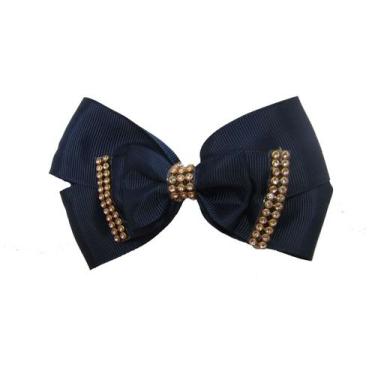 Imagem de Laço Para Cabelo Adulto Elegante De Luxo-D - POP, Azul Marinho