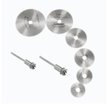 Imagem de Kit 08 PC Disco Serra Circular Madeira Dremel Micro Retifica - ATMX