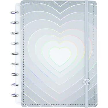 Imagem de Caderno Inteligente, Médio, 255 X 190 mm, Grey Love, 80 folhas, Caderno Inteligente