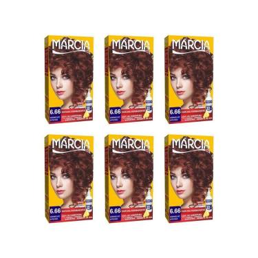 Imagem de Coloração Marcia Liquida 6.66 Vermelho Intenso - Kit C/6Un