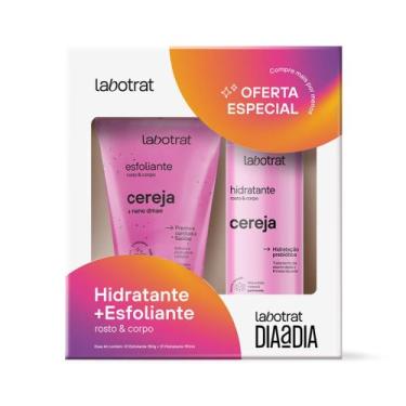 Imagem de Kit Labotrat Cereja Rosto e Corpo Hidratante 190ml e Esfoliante 150g -