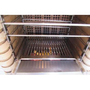 Imagem de Grelha Inox Uruguaia Parrilha Churrasco 60Cm + Suporte Tb75 - Plenitud