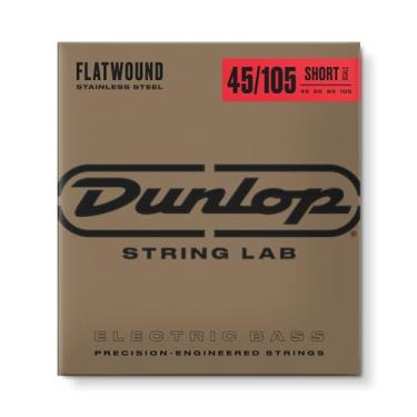Imagem de Cordas de guitarra baixo Dunlop Flatwound de escala curta 45/105 médio 4/conjunto