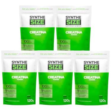 Imagem de Kit 5x Creatina Monohidratada 120g Cada Refil - Synthesize