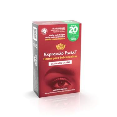 Imagem de Nova Henna Expressão Facial - Castanho Claro - 20 Aplicações (1,25g)