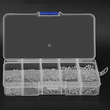 Imagem de Parafusos Pequenos, Kit de Sortimento de Parafusos Auto-roscantes Conjunto de 1000 Peças de Aço Inoxidável Mini Parafuso Rosqueado de Cabeça Cruzada M1 M1.2 M1.4 M1.7