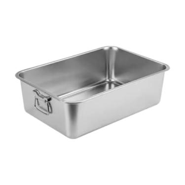 Imagem de Fenteer Caixa de areia aberta, caixa de areia para banheiro de gato, fácil de limpar com lados altos para gatos pequenos e grandes, comadre de gato, caixa de