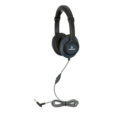 Imagem de Egghead Fone de ouvido com alto-falante NdFeb Deluxe de 40 mm – 3,5 mm com fio para estudantes em sala de aula, escritório