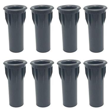 Imagem de 8 peças de tubo de porta de alto-falante, tubo de 3 x 8 cm para gabinete de alto-falante, tubo de subwoofer, tubo reflexo de graves para alto-falante, preto